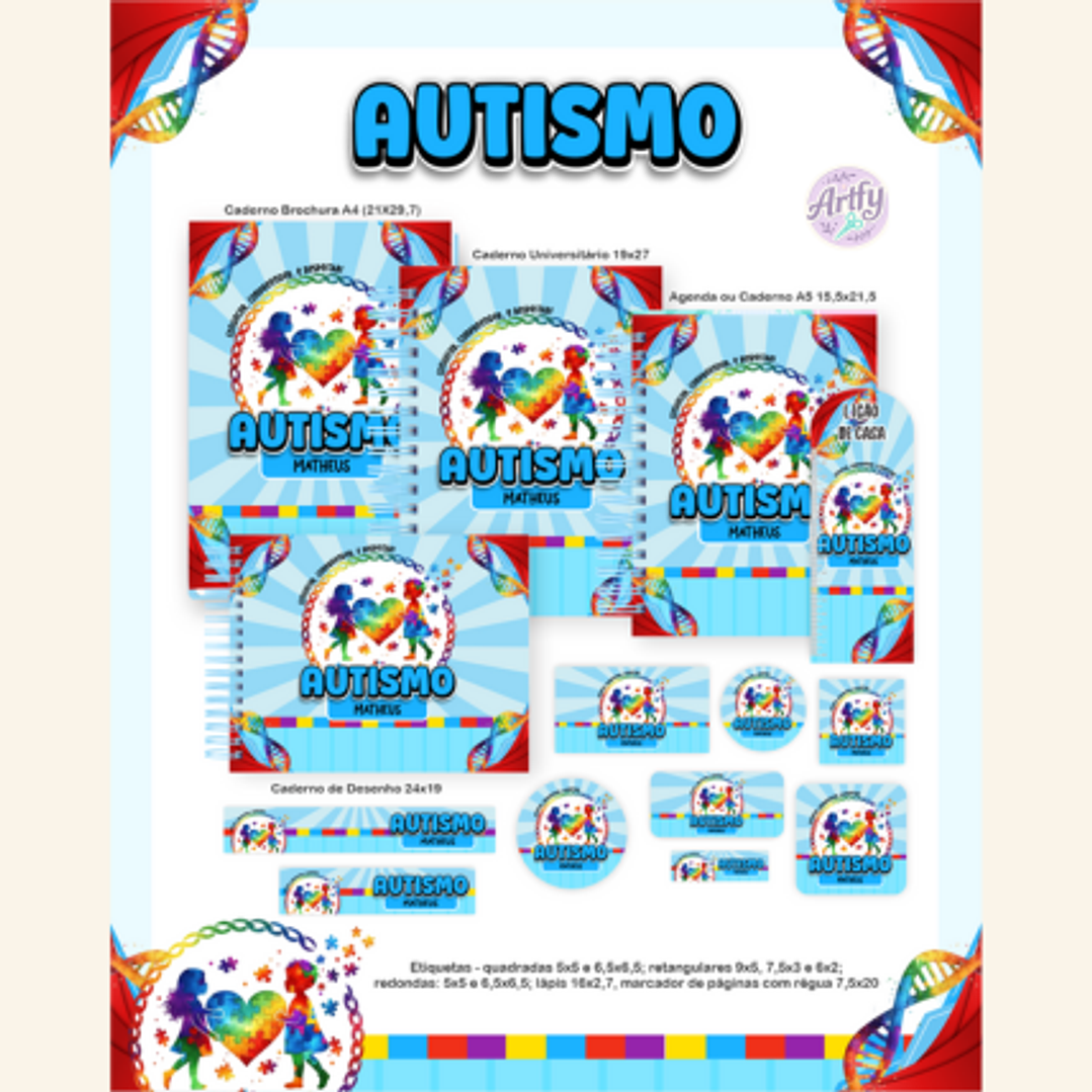 Combo Escolar AUTISMO 1