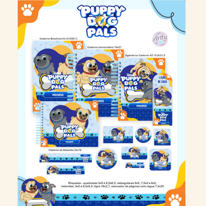 Combo Escolar PUPPY DOG 1