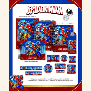 Combo Escolar HOMEM ARANHA