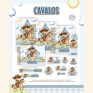 Combo Escolar CAVALOS
