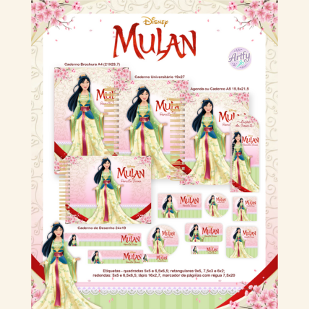 Combo Escolar Mulan 1