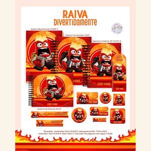 Combo Escolar Raiva Divertidamente