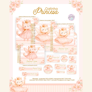 Combo Escolar GATINHA PRINCESA