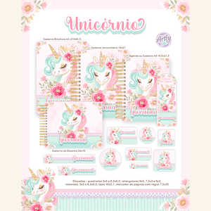 Combo Escolar UNICÓRNIO