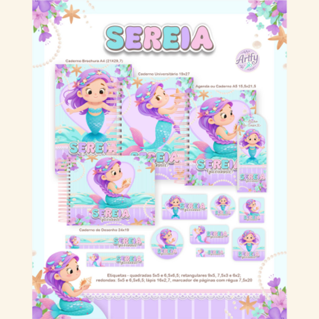 Combo Escolar SEREIA CUTE 1