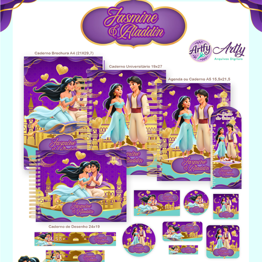 Brindes Jasmine e Aladdin 1