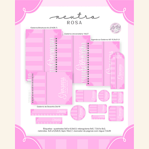 Combo Escolar NEUTRO ROSA