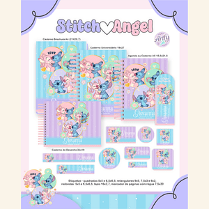 Combo Escolar STITCH & ANGEL