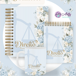 Pack Profissões - Floral Azul