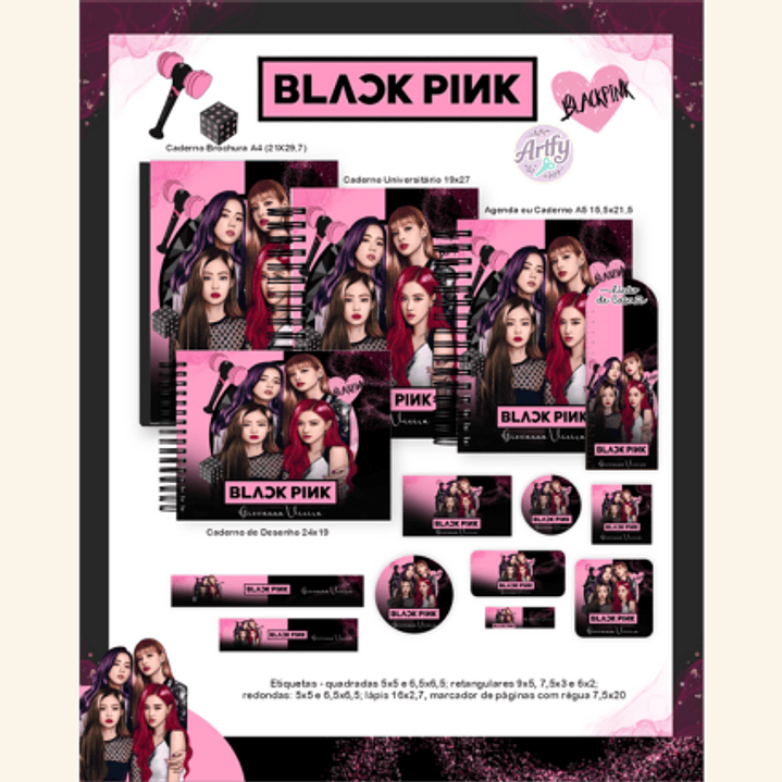 Combo Escolar BLACK PINK 1