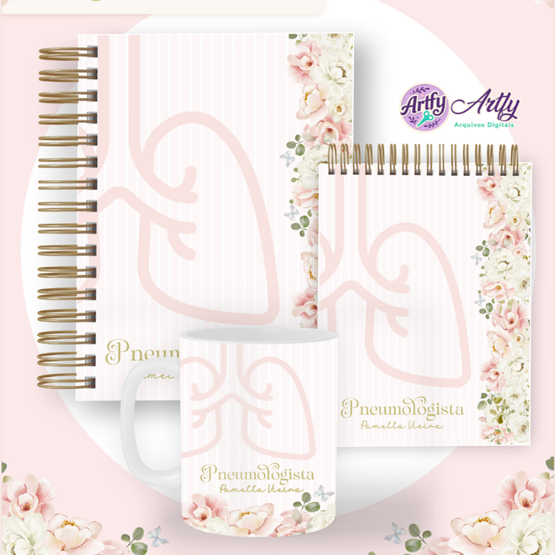 Pack Profissões - Floral Rosa 1