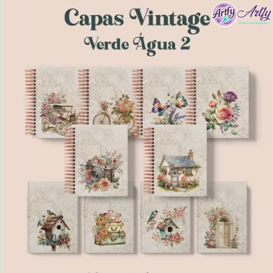 Capas Vintage Verde Água 2 1