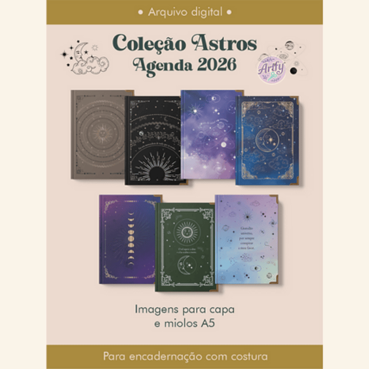 Agenda 2026 Coleção Astros Costura 1