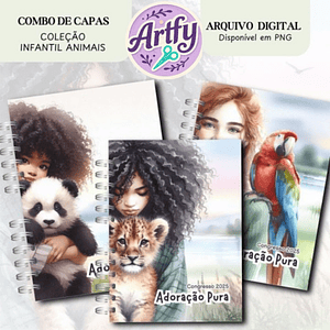 COMBO DE CAPAS INFANTIS PARA O CONGRESSO ADORAÇÃO