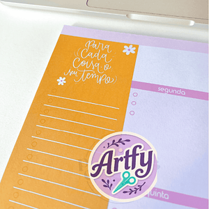 Organizador Semanal Seu tempo 