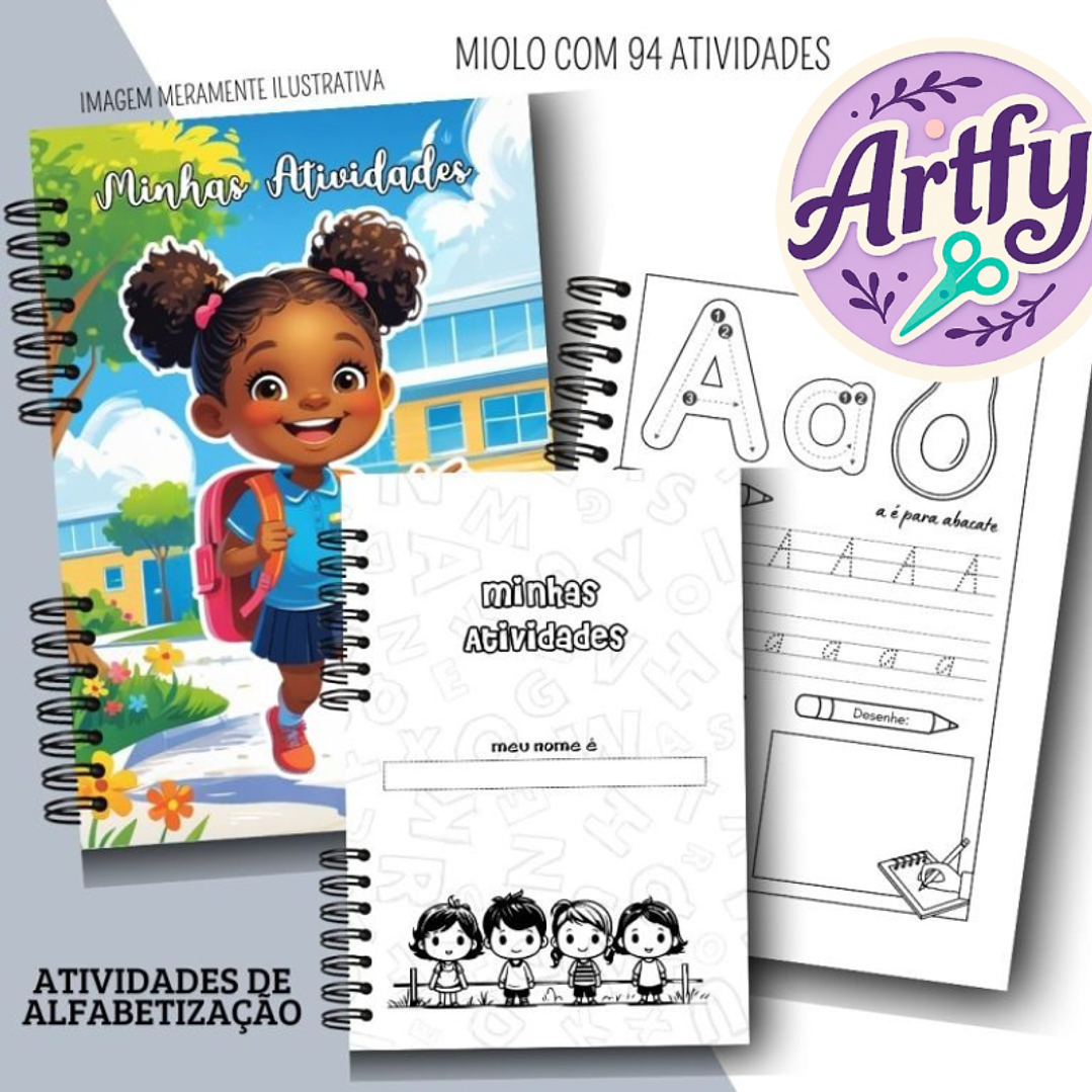 Caderno com Atividades de Alfabetização Escolar 1