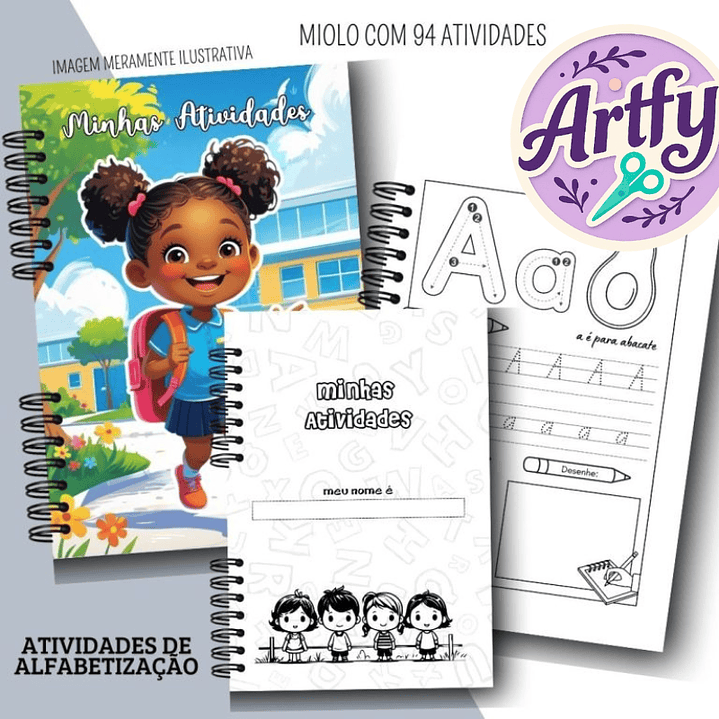 Caderno com Atividades de Alfabetização Escolar 1