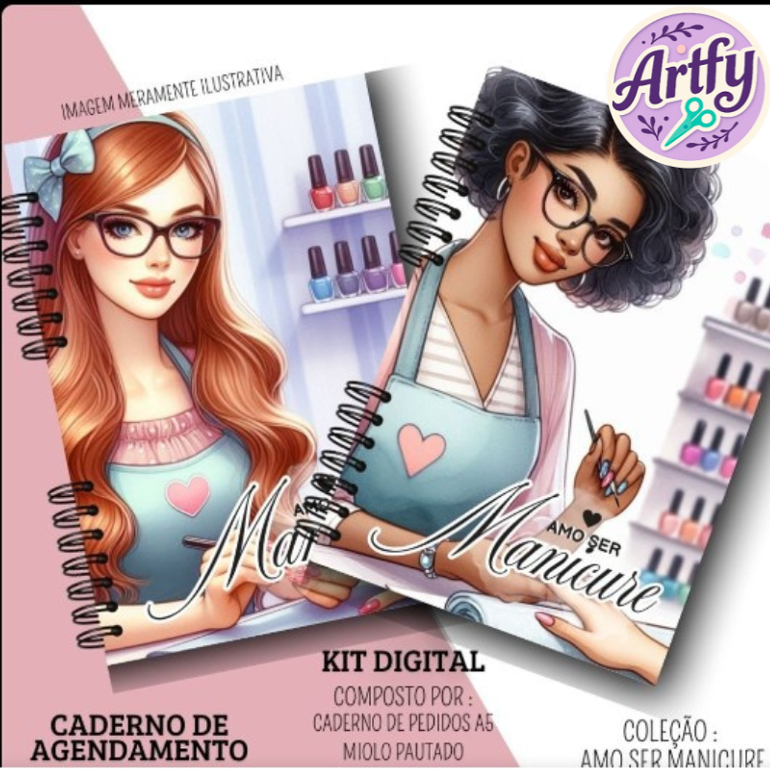 Caderno de Agendamentos Manicure 1