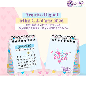Mini Calendário Color - 26