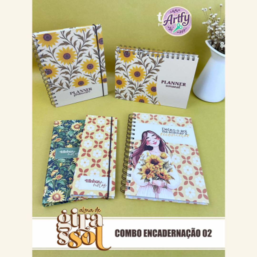  Combo Encadernação Alma de Girassol  1