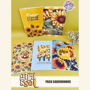  Pack Caderninhos Alma de Girassol  