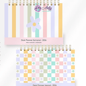 Combo Calendários e Planejadores Colors 2026