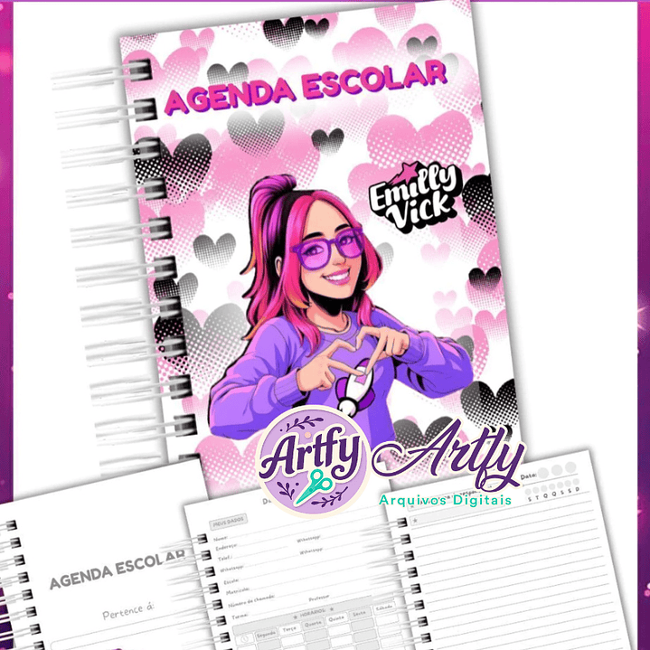 Kit Escolar Emilly Vick 1