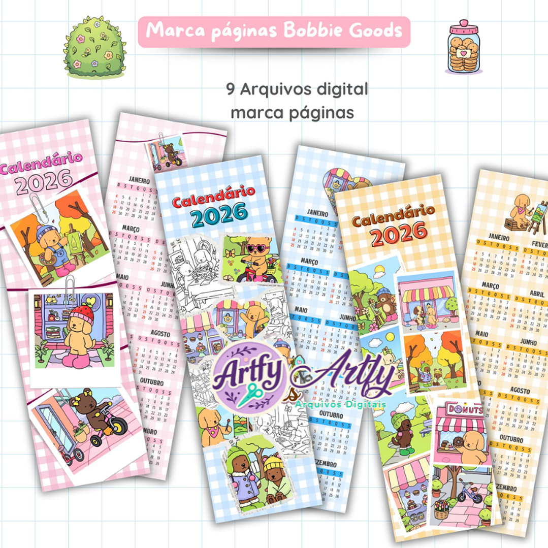 Marca Páginas Calendário Bobbie Goods 1
