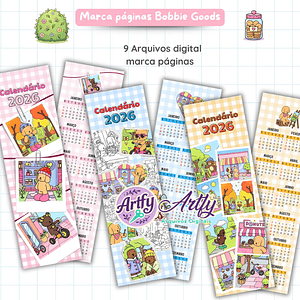 Marca Páginas Calendário Bobbie Goods