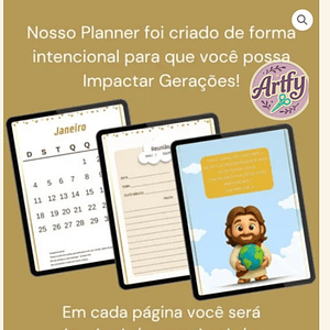 PLANNER JESUS 2026 + 100 DINÂMICAS CULTO KIDS