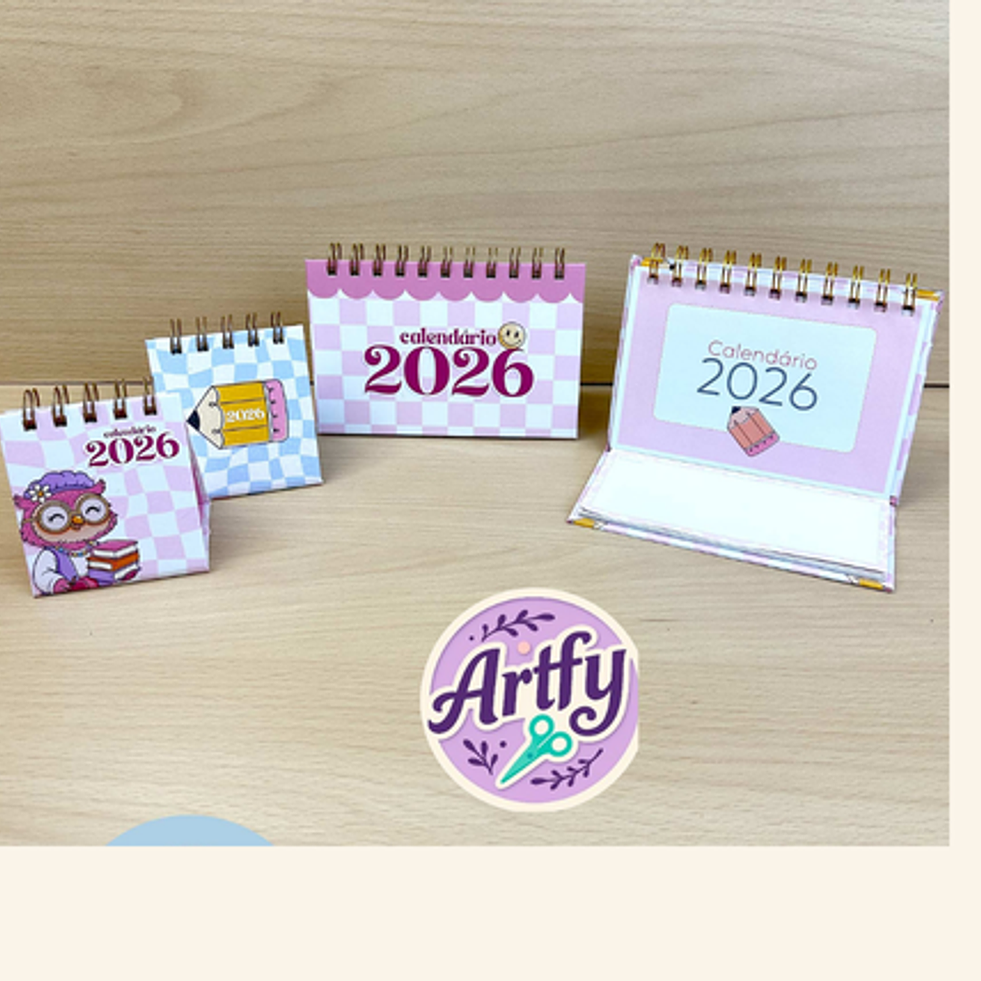 Combo Encadernação Trio Calendário 2026 1