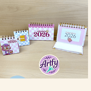 Combo Encadernação Trio Calendário 2026