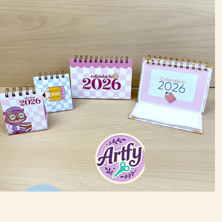 Combo Encadernação Trio Calendário 2026 1