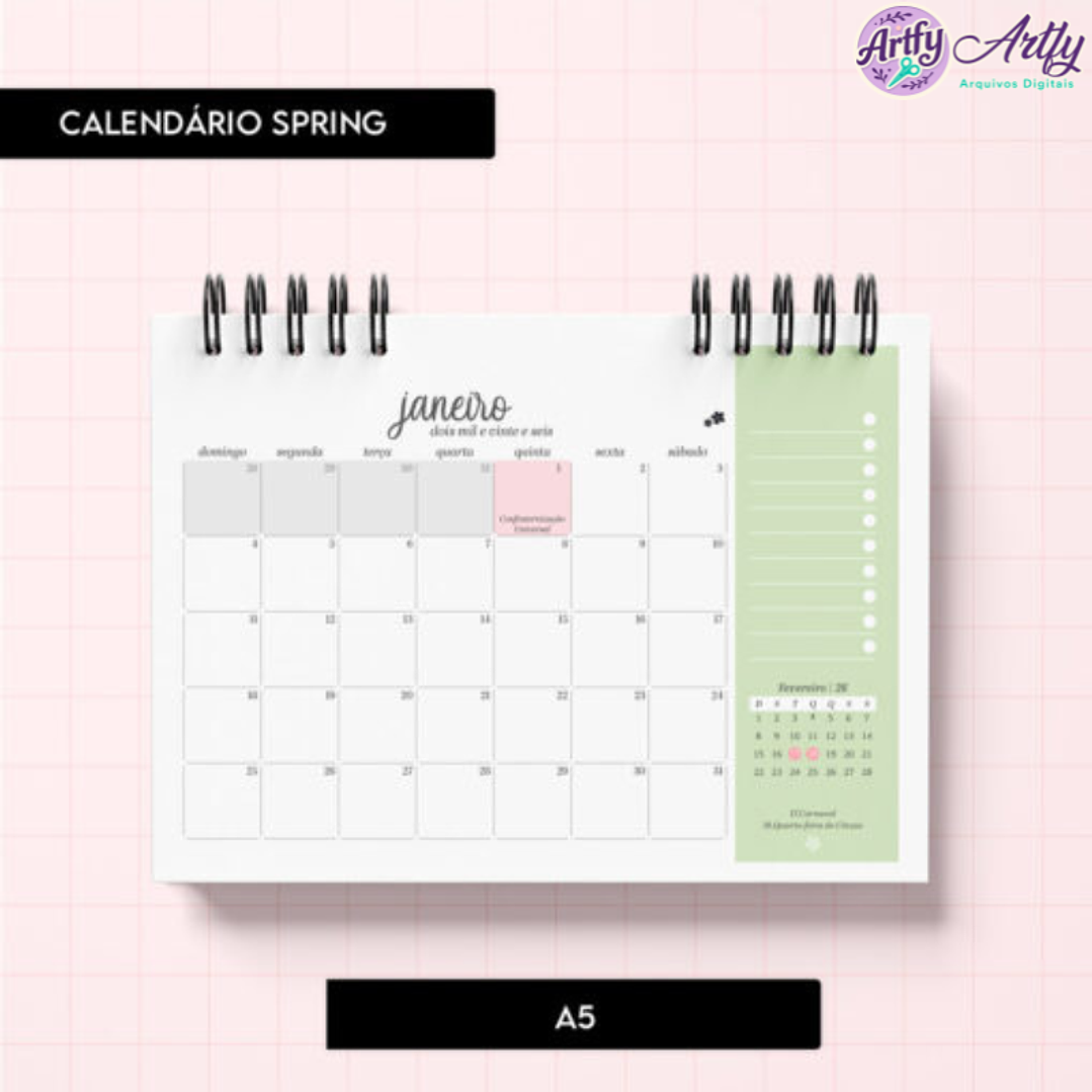 Calendário Spring 1