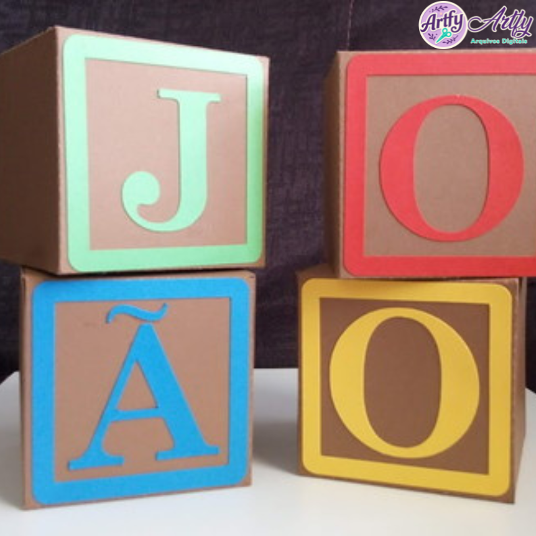 Caixa Cubo Letras 1
