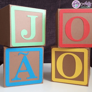 Caixa Cubo Letras