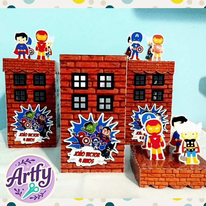 Caixa Prédio Vingadores 1