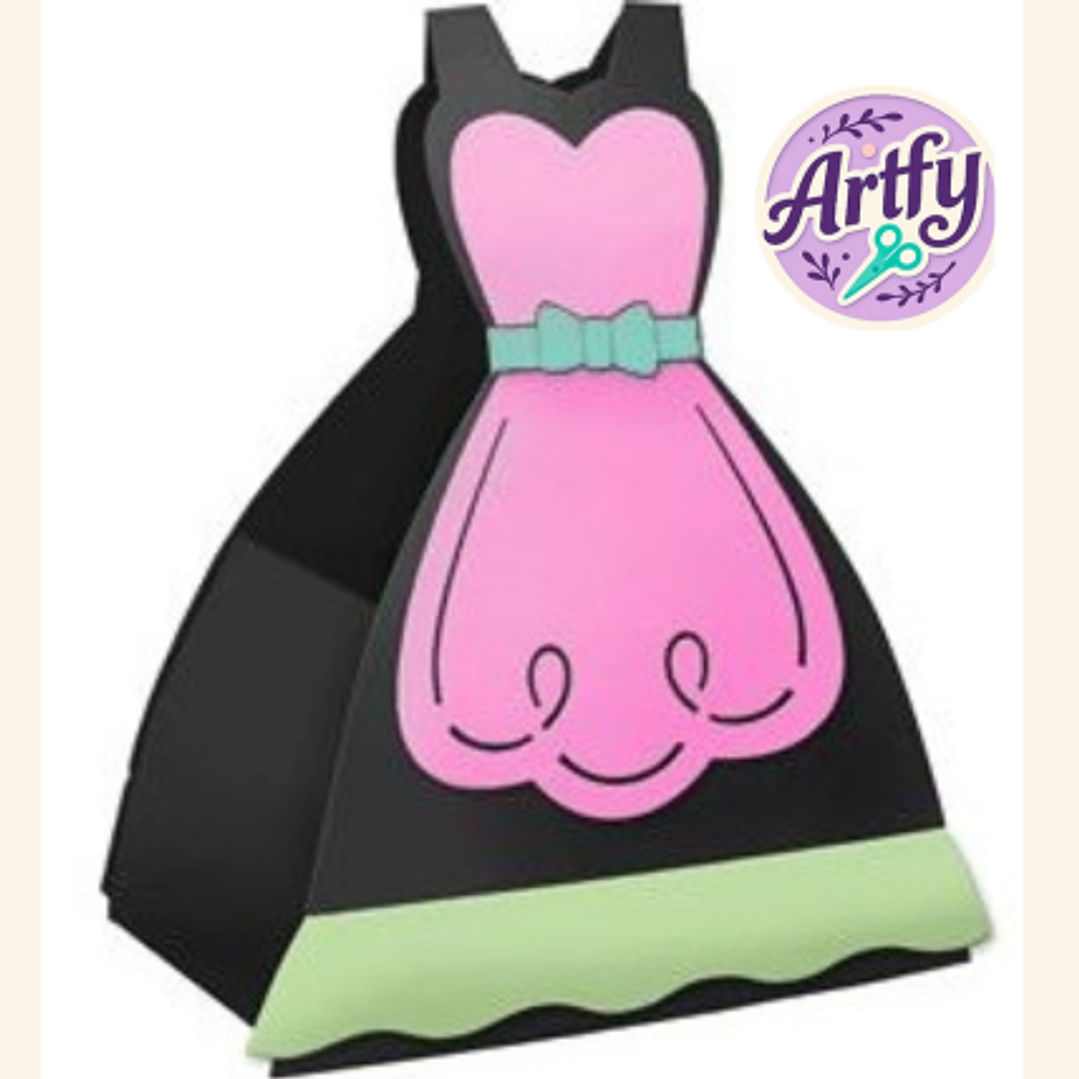 Caixa Pirâmide Vestido Princesa 1