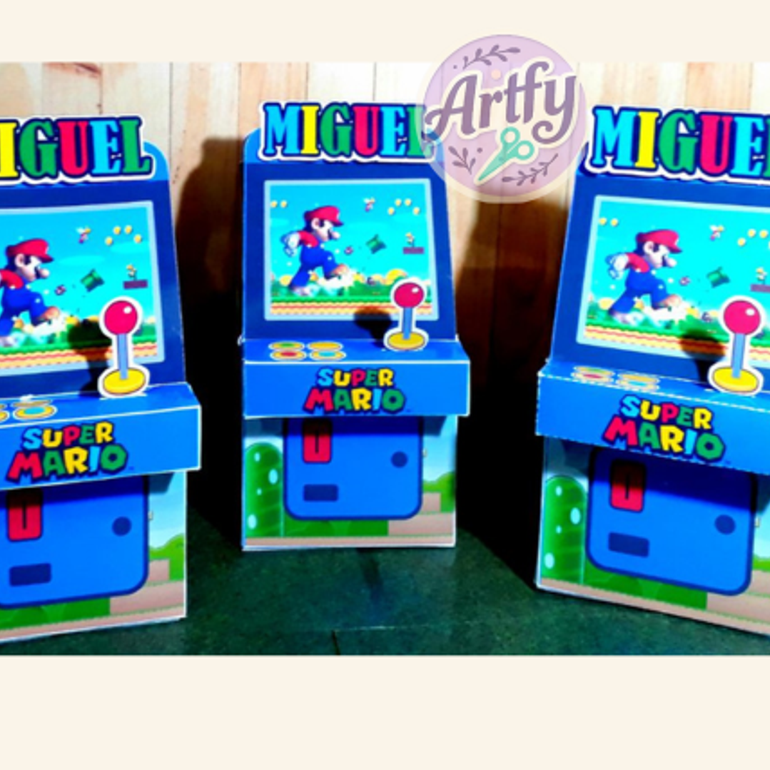 Caixa Fliperama Super Mario 1