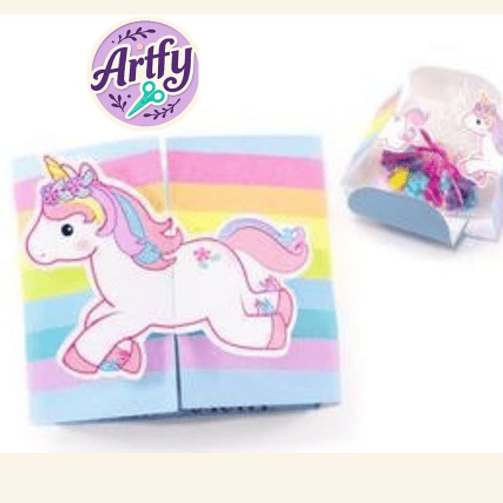 Caixa Quadrada Unicórnio 1