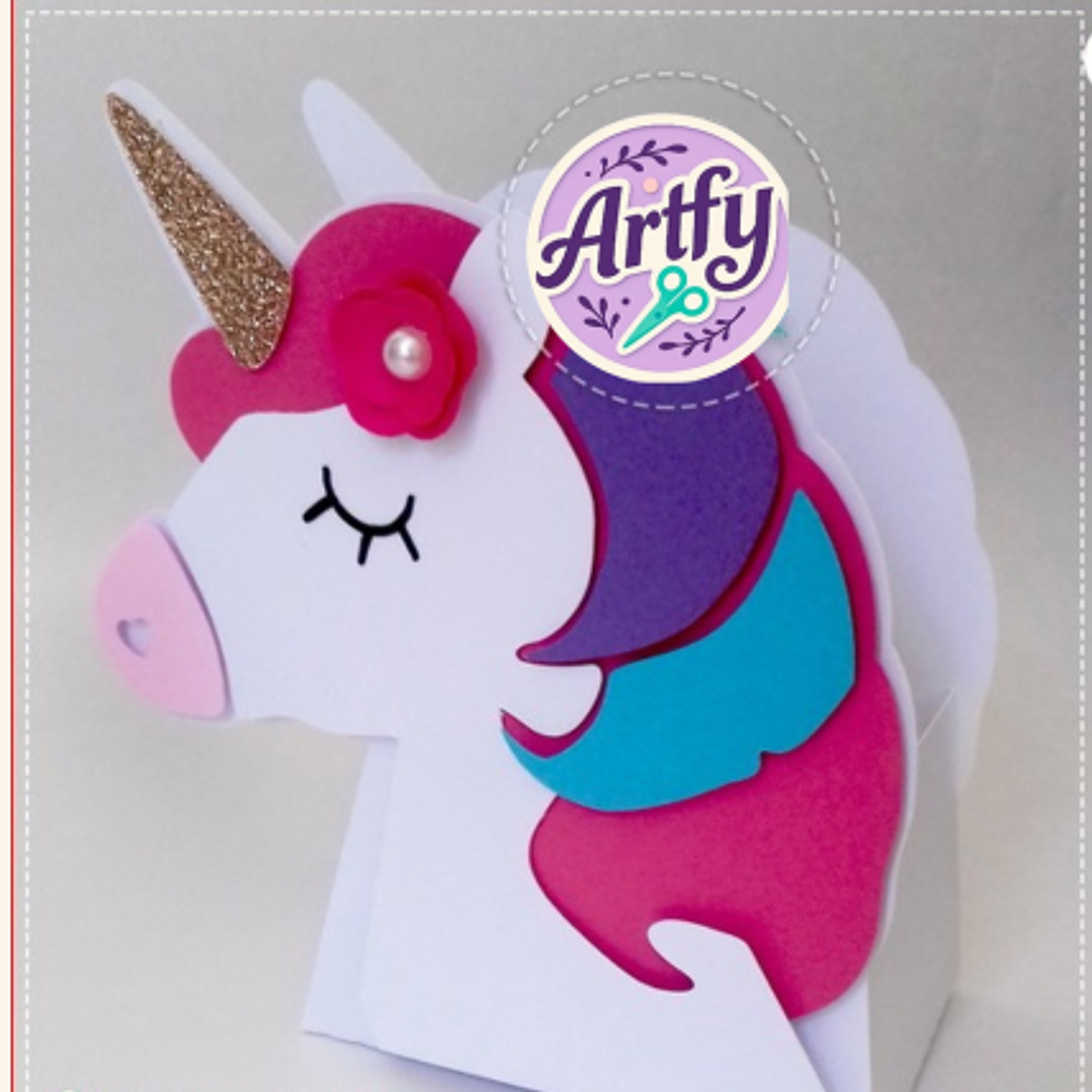 Caixinha de Lembrancinha UNICÓRNIO 1