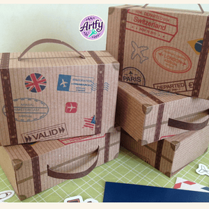 Caixinhas de Lembrancinhas Malas de Viagem