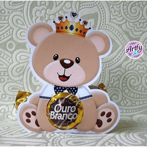 Porta Bombom Ursinho Principe