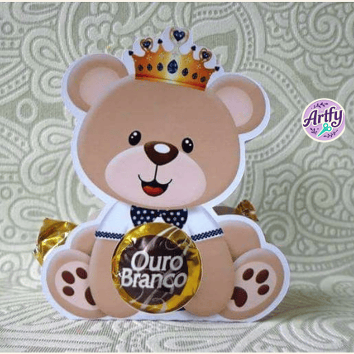 Porta Bombom Ursinho Principe 1