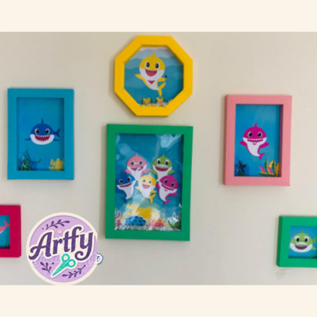 Kit Molduras Baby Shark. 1