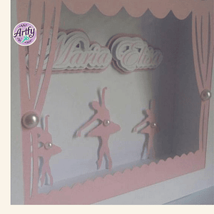 QUADRO PORTA MATERNIDADE 25X25CM