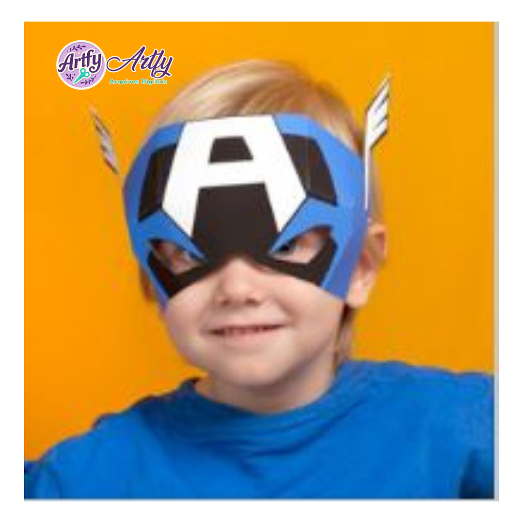 Mascara Heroi  Capitao America 1