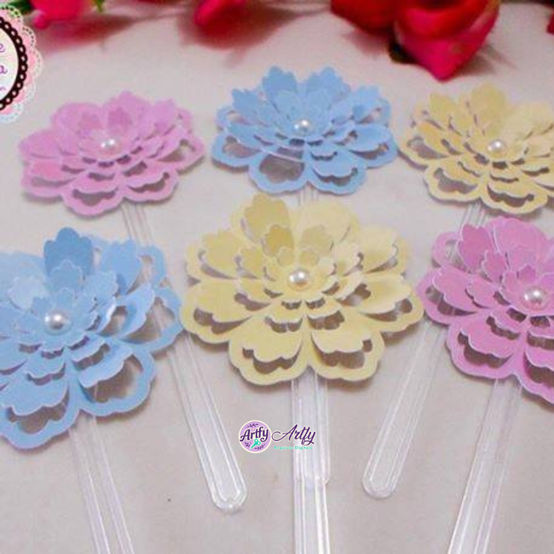 Pétalas de Flor 3D 1