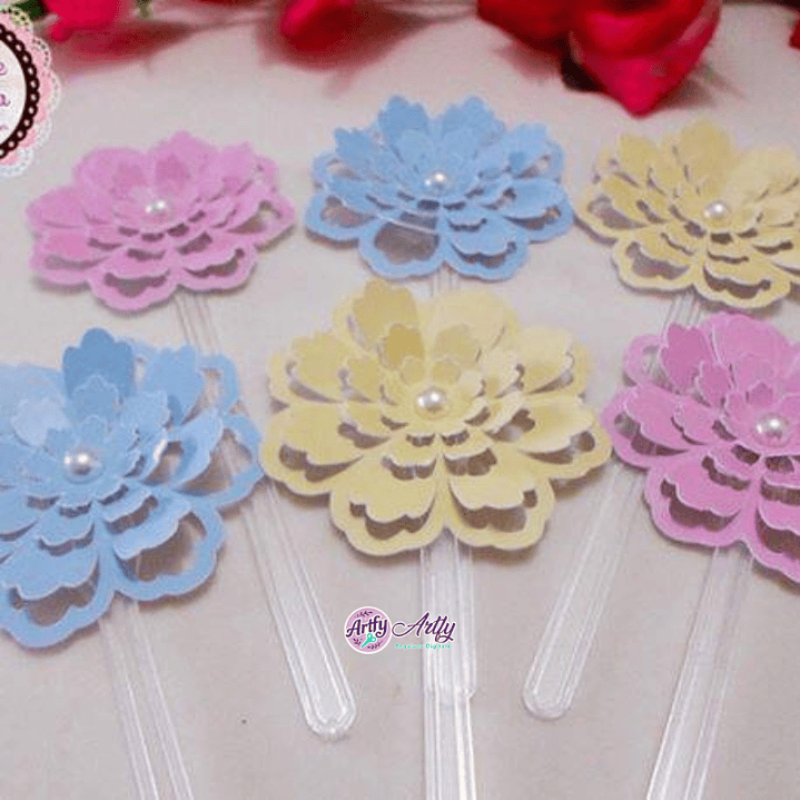 Pétalas de Flor 3D 1