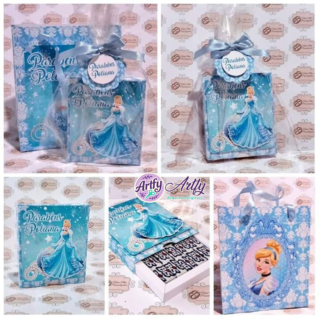 Kit Lembrancinha de Luxo Cinderela 1